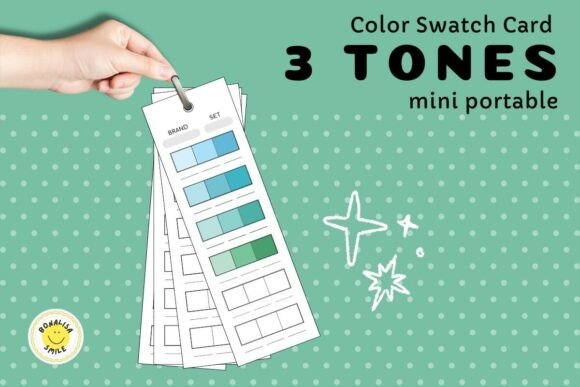 3 Tone Color Swatch Cards: Your Portable Palette Solution