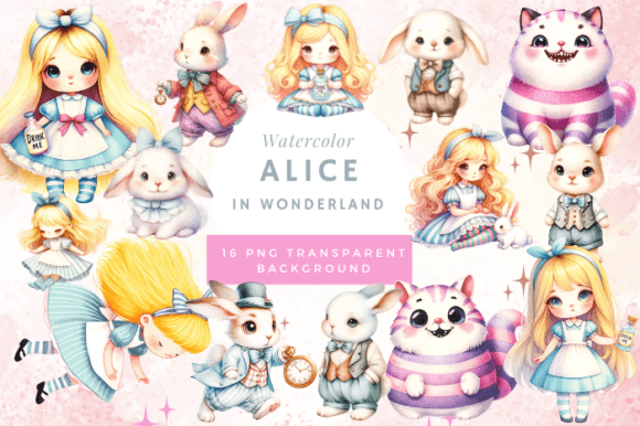 Alice in Wonderland Watercolour Clipart: A Creative Toolkit