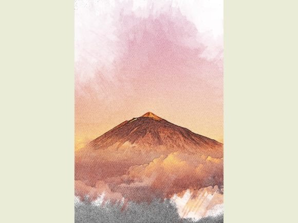 Canary Islands Spain Color Pencil: A Vibrant Design Asset