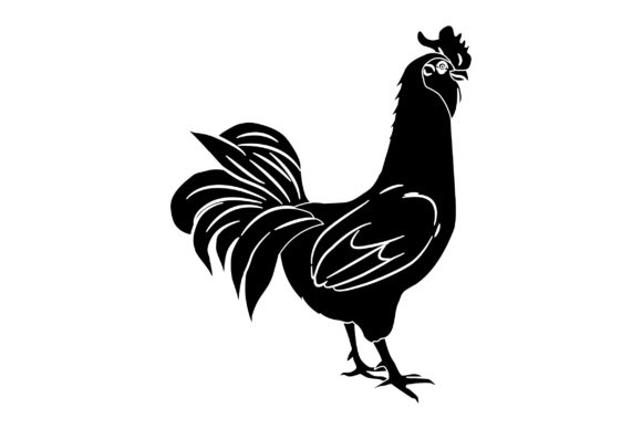Chicken Vector Design Solid Color: A Versatile Graphic Asset