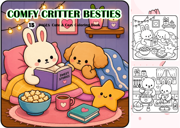 Comfy Critter Besties: A Cozy Creative Companion