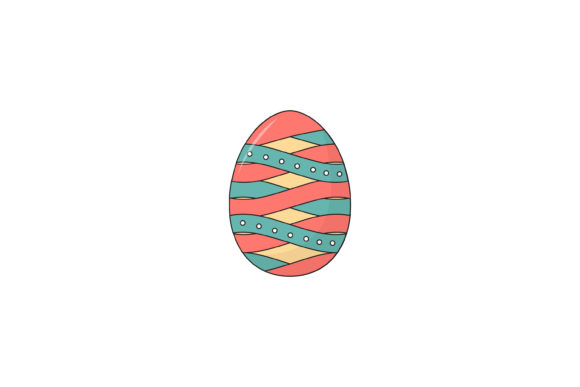 Easter Egg Cross Color Fill Line: A Modern Creative Font