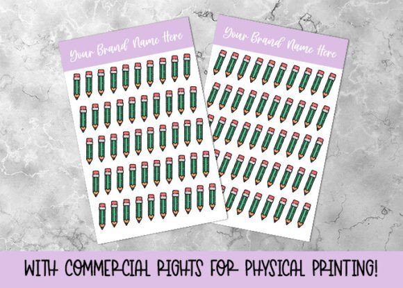 Effortless Aesthetic: The Pencil Color Planner Sticker Sheet