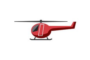 Helicopter, Chopper Full Color - Vector: Your Go-To Bold Display Font