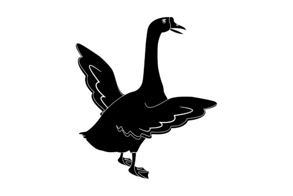 Quack Up Your Designs with Duck Vector Solid Color-02