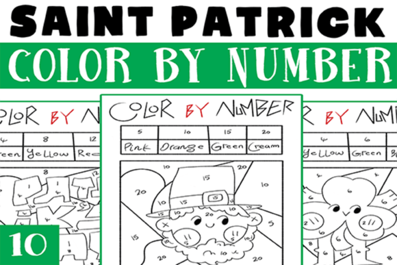 Saint Patrick Day Color by Numbers: A Fun Activity