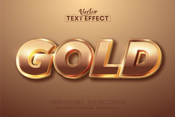 Shiny Gold Color Editable Text Effect: A Designer's Instant Luxury