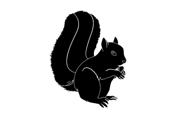 Squirrel Vector Design: A Solid Color Asset for Modern Branding