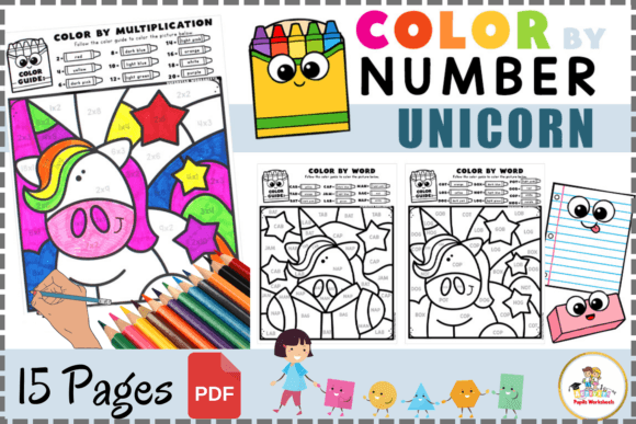 Unicorn Color by Number: Boosting Early Learning Through Magic